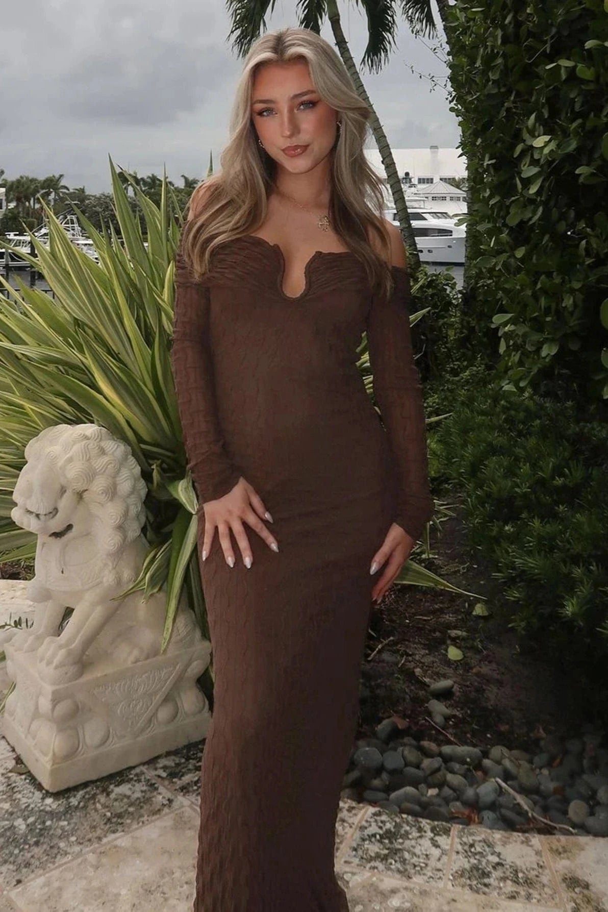 Robe Marron Longue