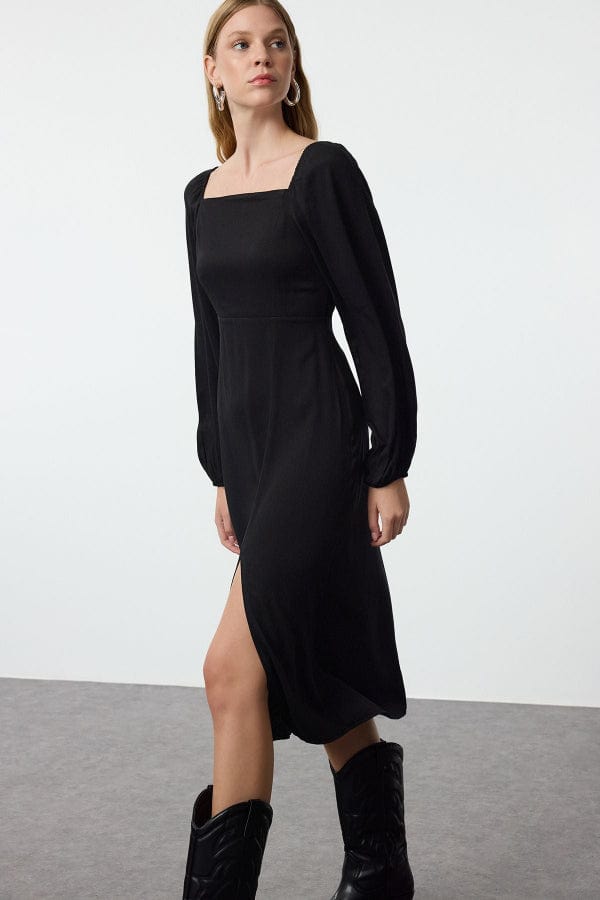 Robe Midi Fendue