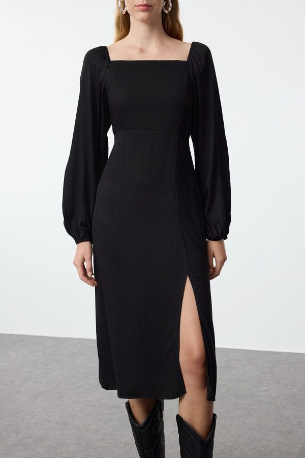 Robe Midi Fendue