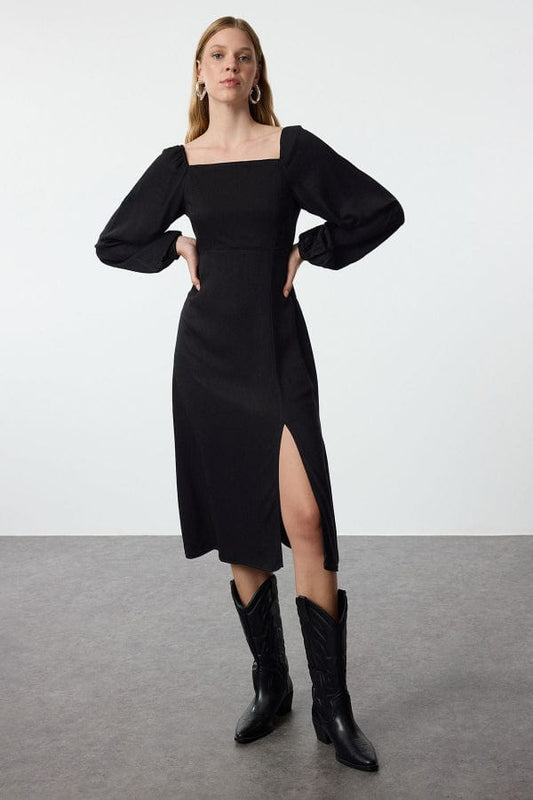 Robe Midi Fendue