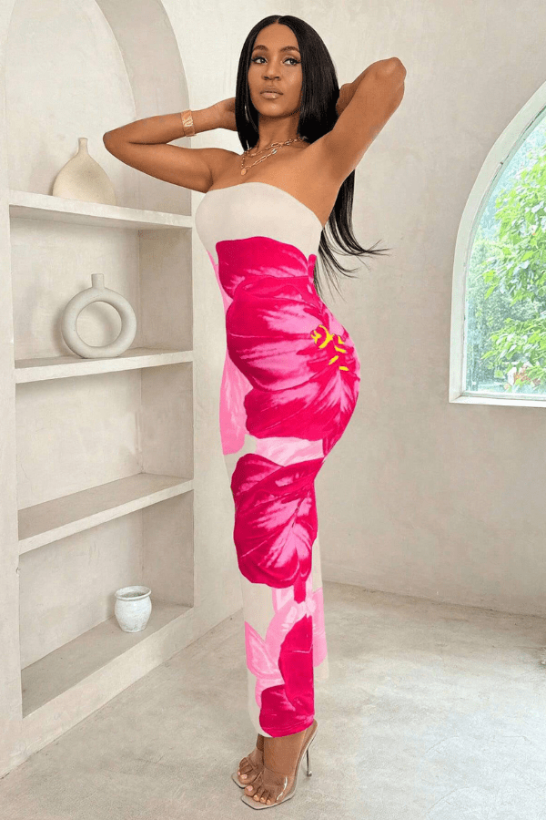 Robe Moulante Épaules Dénudées