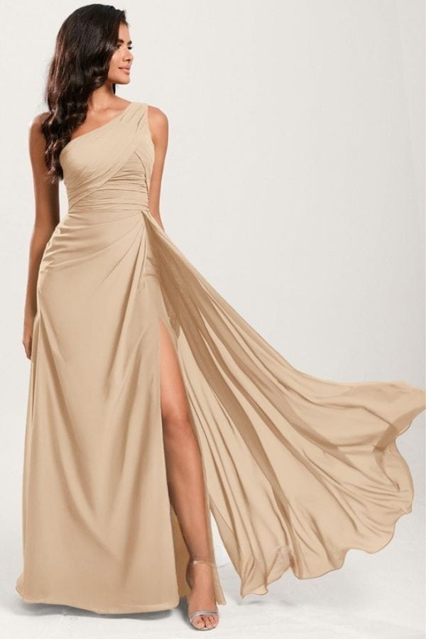 Robe Mousseline Champagne