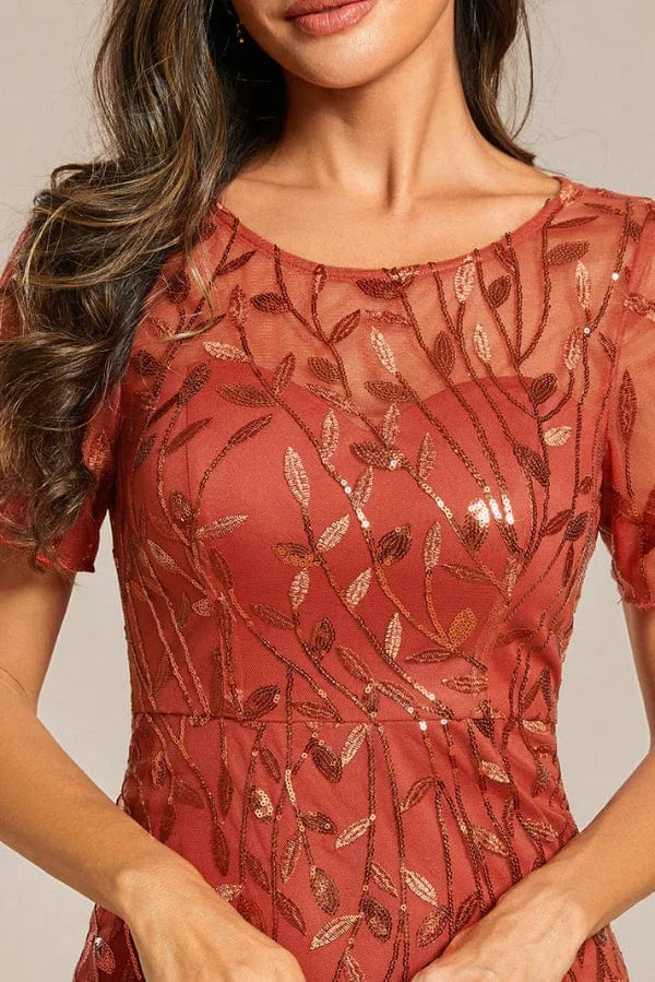 Robe Orange Brûlée Mariage