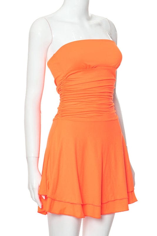 Robe Orange Courte