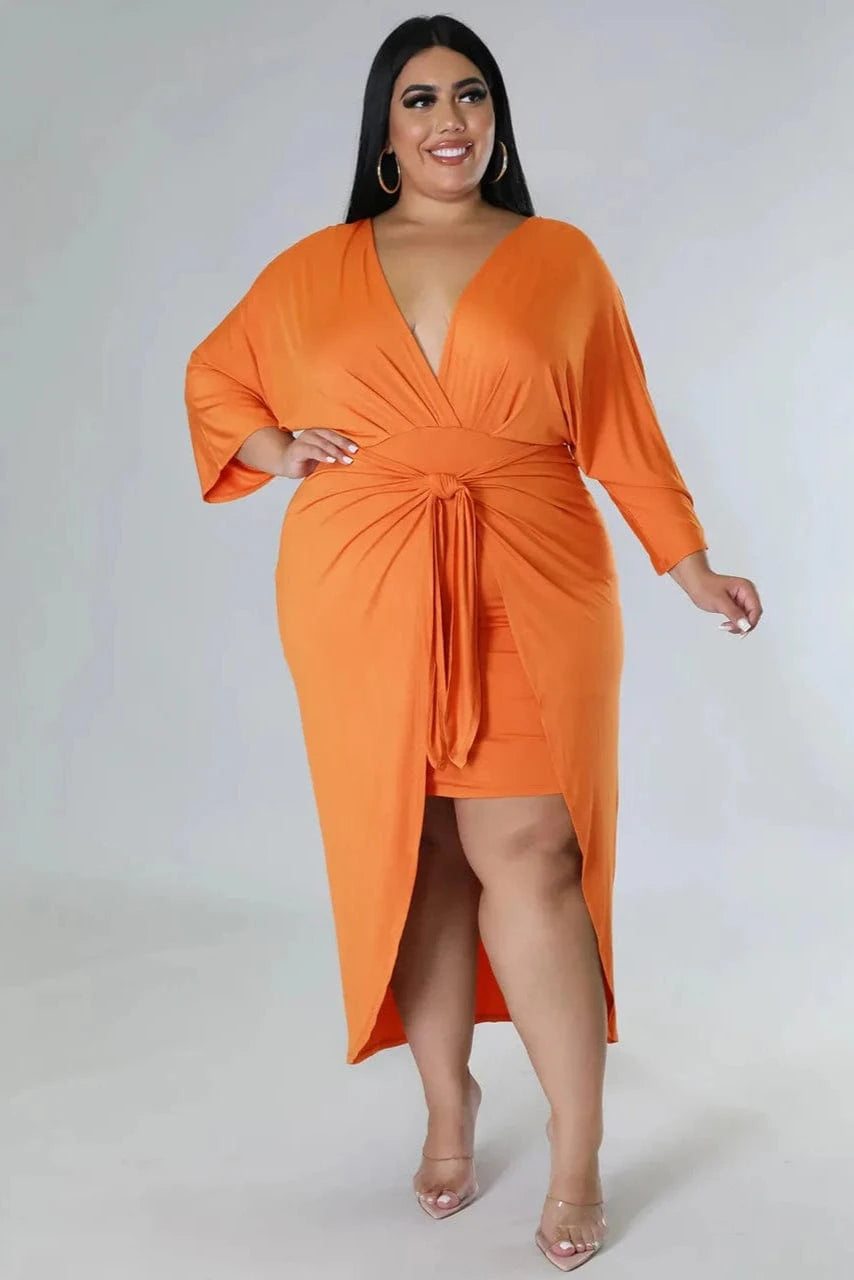 Robe Orange Grande Taille