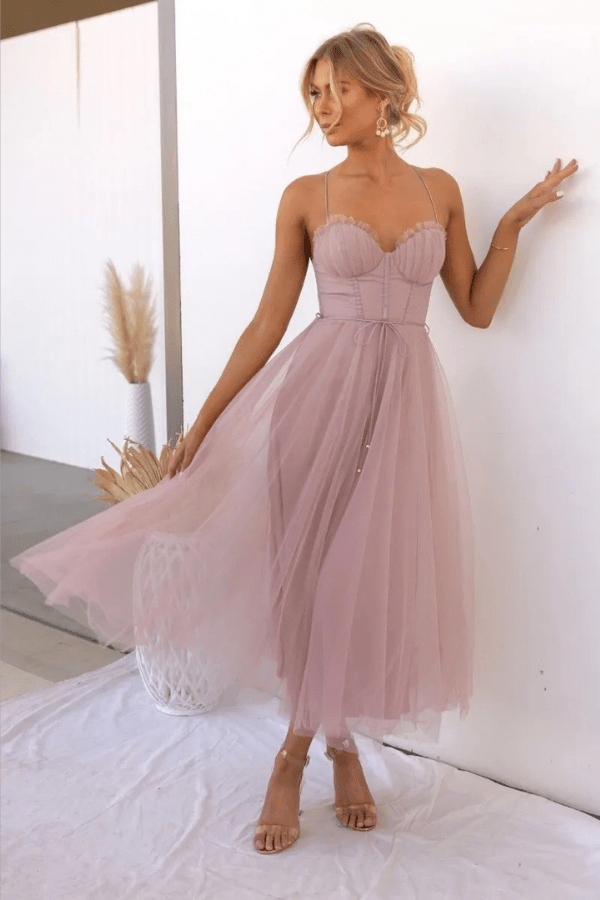 Robe Patineuse Rose Pâle