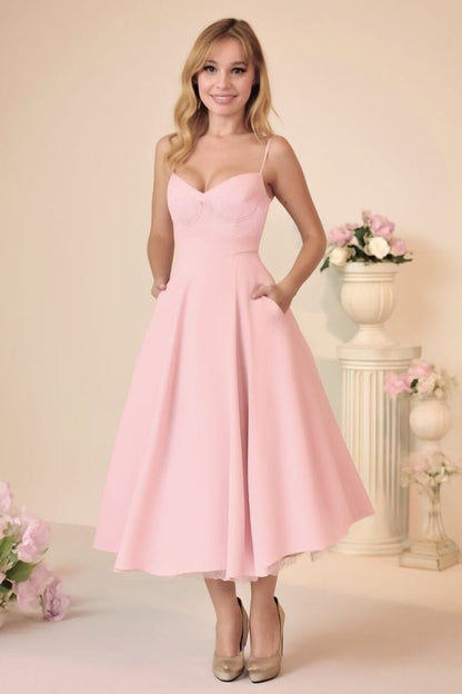 Robe Patineuse Rose Poudrée
