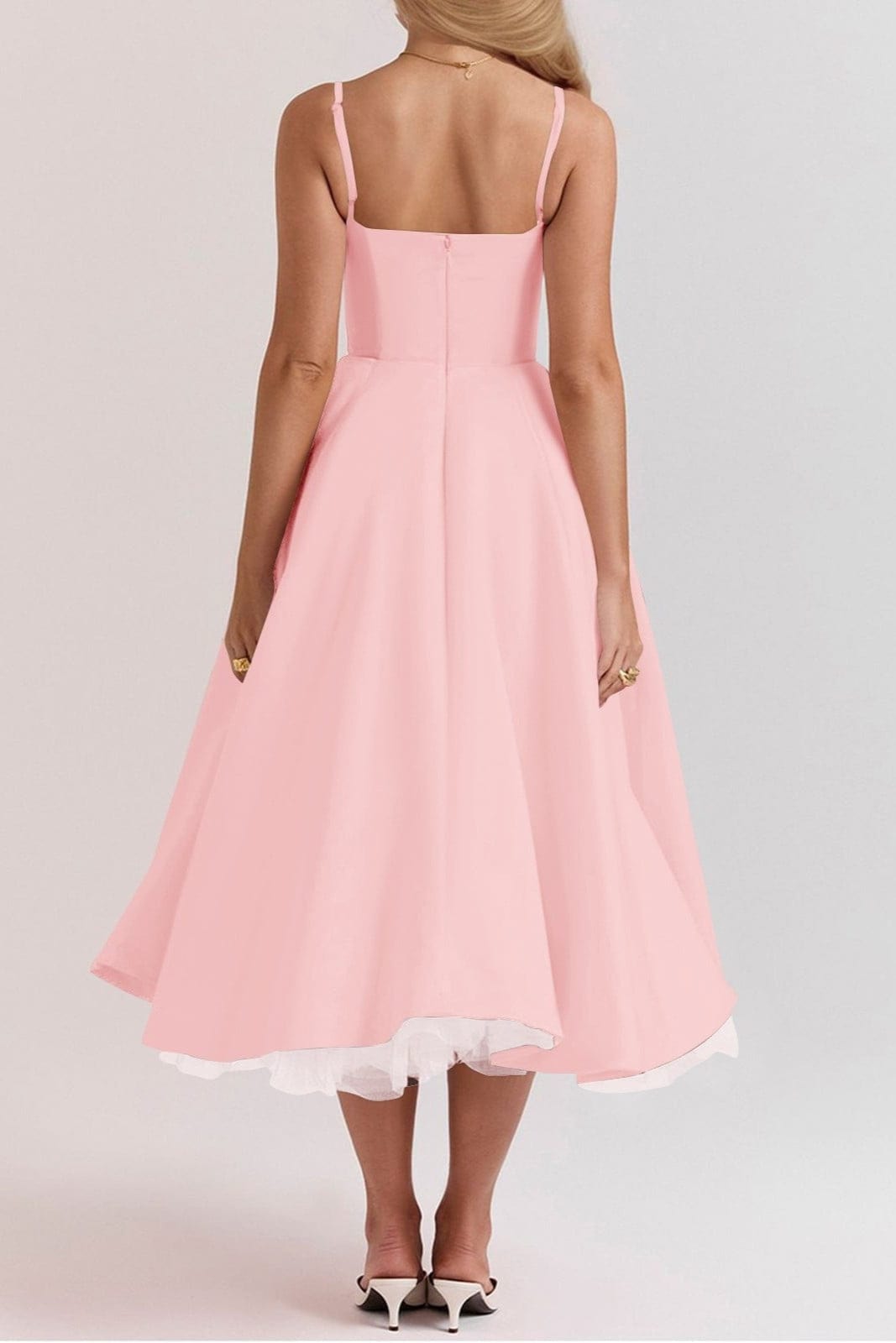 Robe Patineuse Rose Poudrée