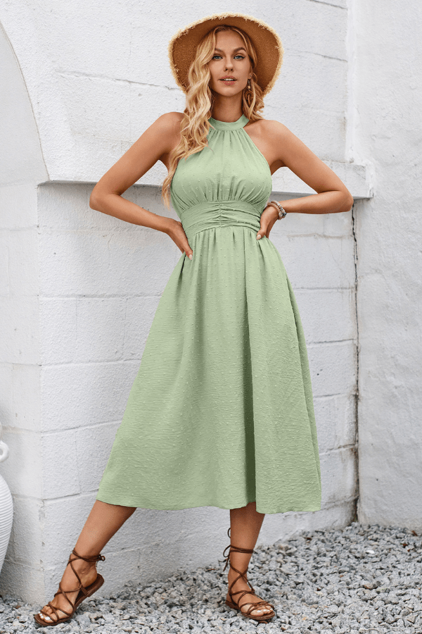 Robe Patineuse Vert Sauge