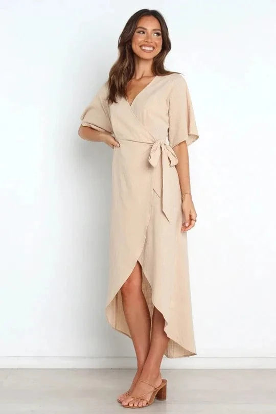 Robe Portefeuille Beige