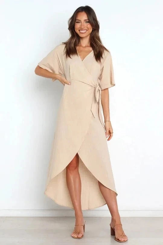 Robe Portefeuille Beige