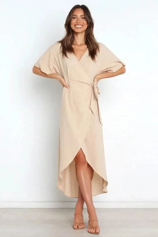 Robe Portefeuille Beige
