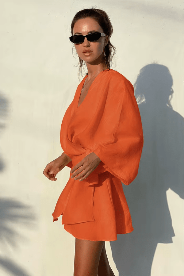 Robe Portefeuille Orange