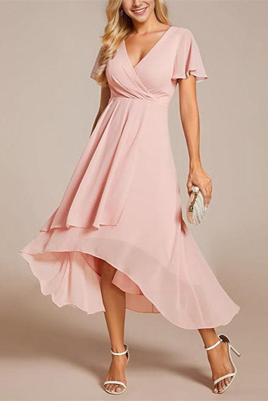 Robe Portefeuille Rose Poudré
