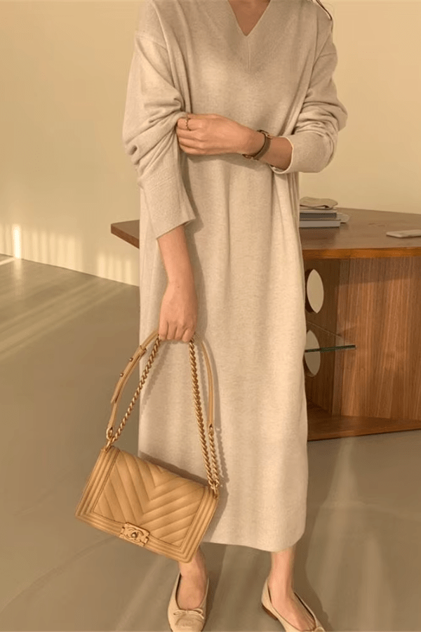 Robe Pull Beige