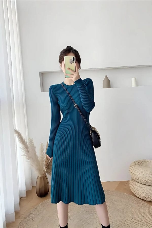 Robe Pull Bleu Canard