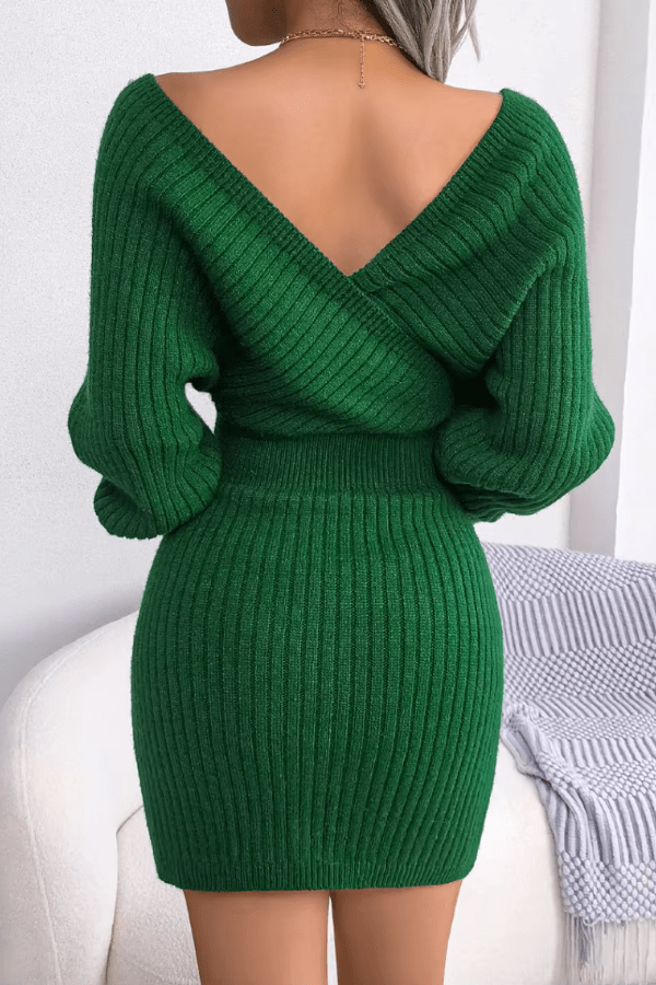 Robe Pull Vert Émeraude