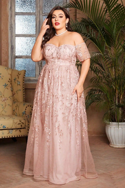 Robe Rose Pale Grande Taille