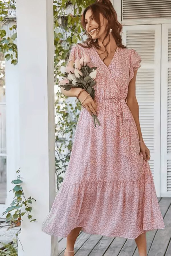 Robe Rose Poudré Boheme
