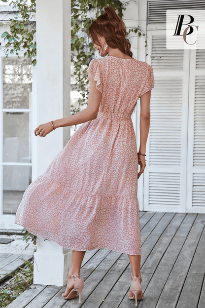 Robe Rose Poudré Boheme