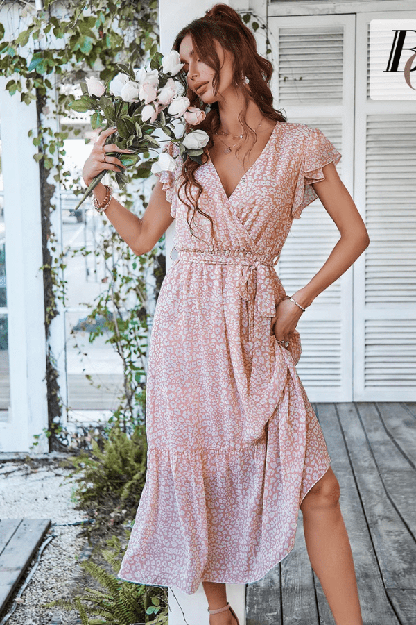 Robe Rose Poudré Boheme