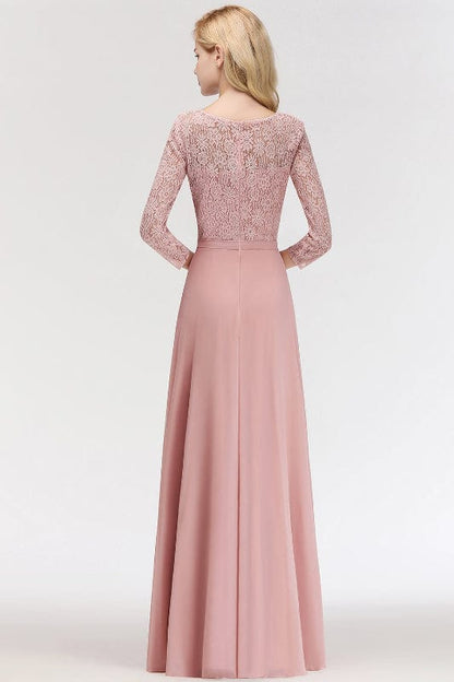 Robe Rose Poudré Manche 3/4