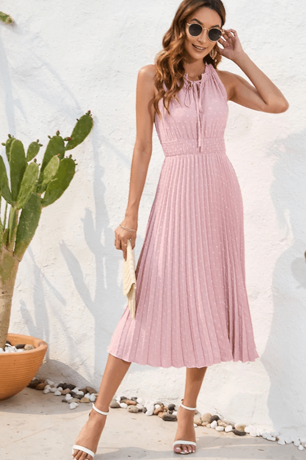 Robe Rose Poudrée Pour Mariage Invité