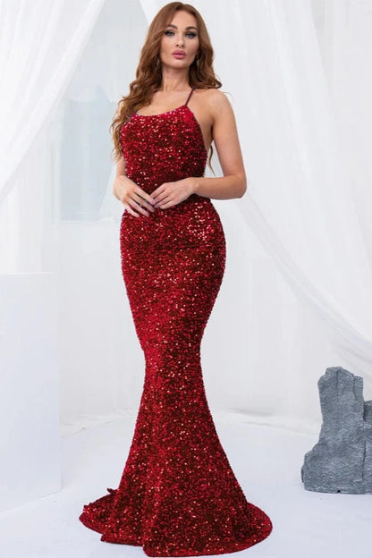 Robe Rouge à Paillette