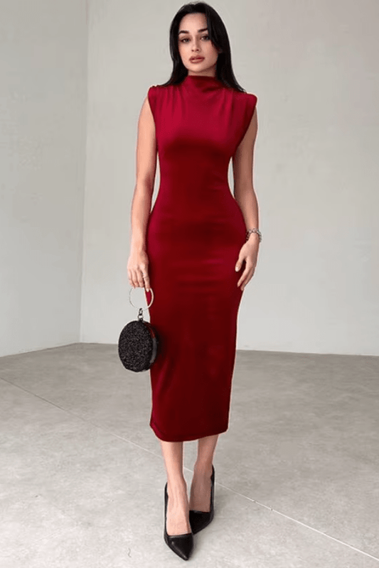 Robe Rouge Fourreau