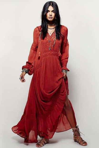 Robe Rouge Orange