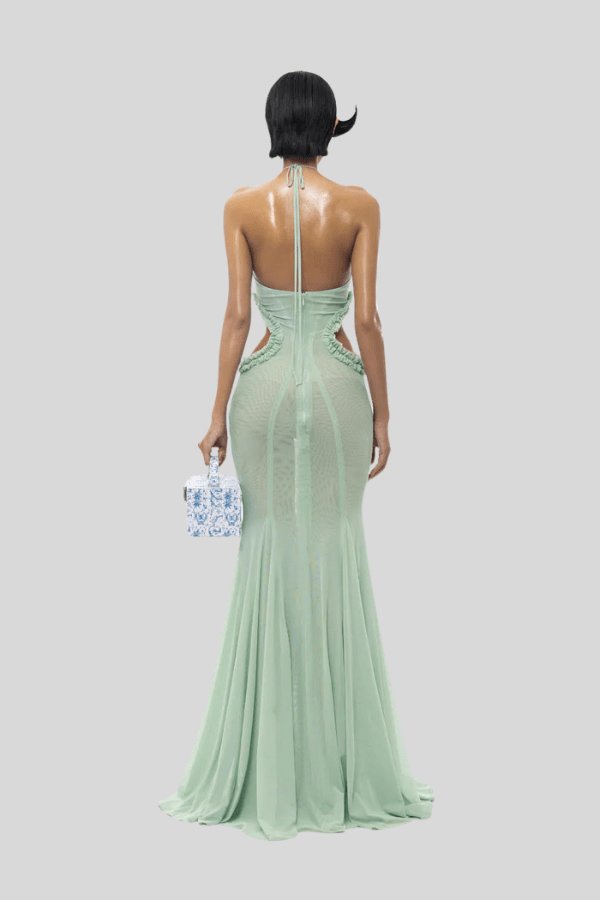 Robe Sirène Vert Sauge