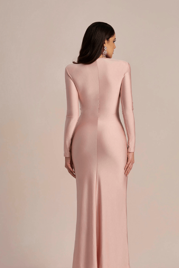 Robe Témoin De Mariage Rose Poudré