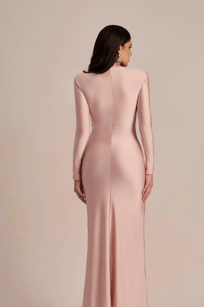 Robe Témoin De Mariage Rose Poudré