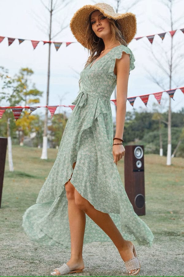 Robe Vert Sauge Pas Cher